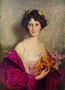 Philip Alexius de Laszlo Portrait of Winifred Anna Cavendish-Bentinck oil painting